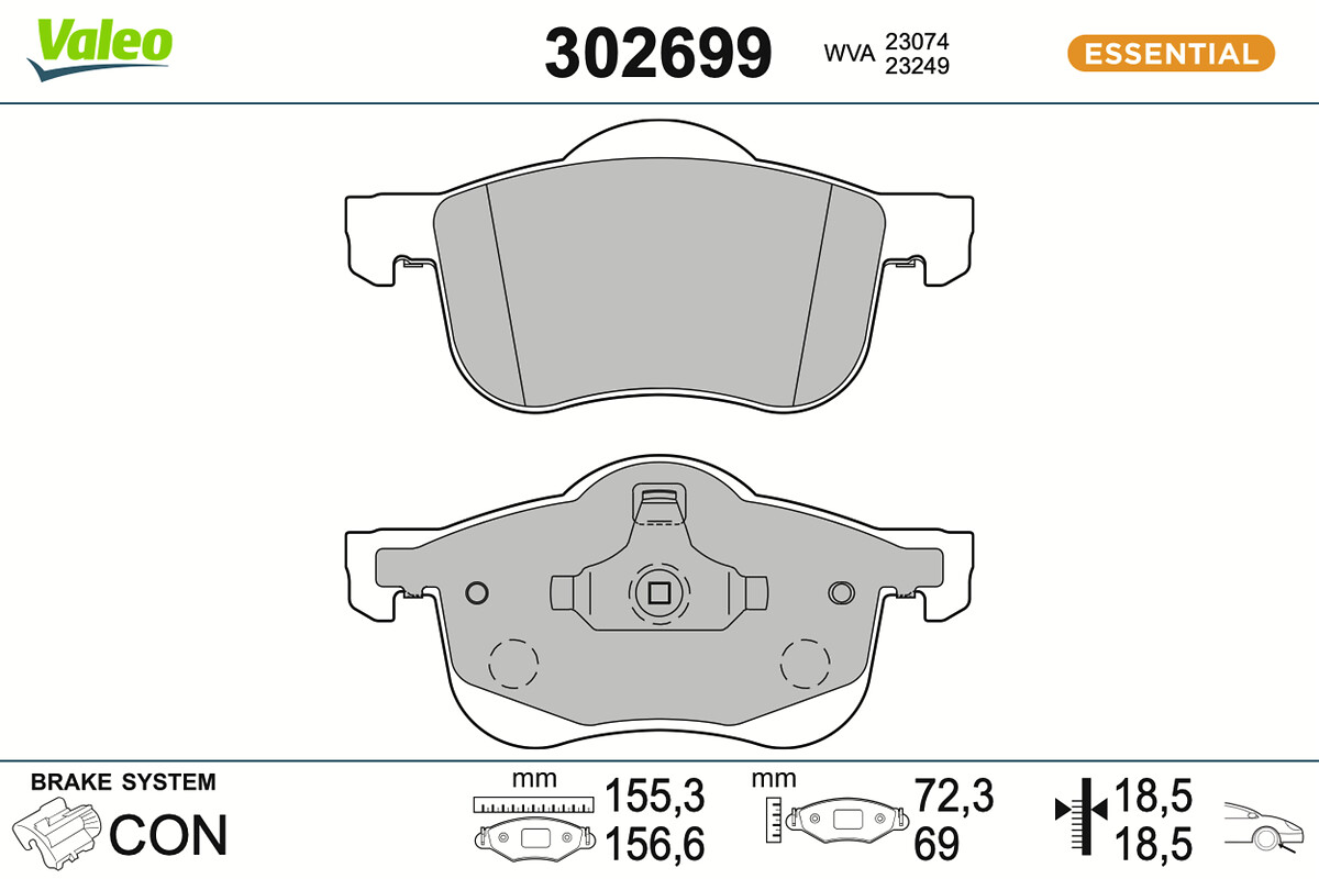 BRAKE PADS FIRST VOLVO V70 II FR